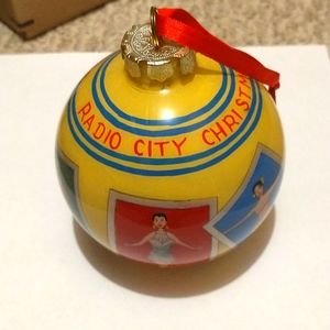 Reverse Hand Painted Radio City Christmas Spectacular Ornament